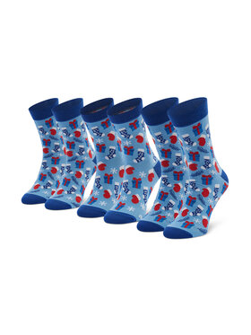 Rainbow Socks Rainbow Socks Set od 3 para unisex visokih čarapa Xmas Socks Balls Mix Gifts Pak 3 Šarena