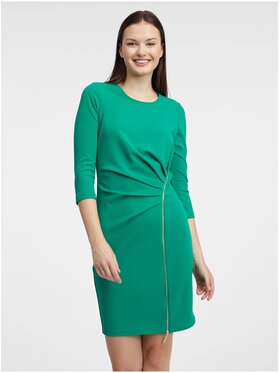 Orsay Orsay Sukienka codzienna 490476867000__42 Zielony Slim Fit