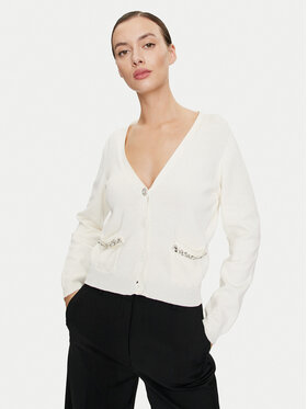 ViCOLO ViCOLO Pletena jopica 77107B Kremna Relaxed Fit