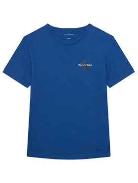 Calvin Klein Jeans Calvin Klein Jeans T-Shirt Chest Monologo IU0IU00719 Niebieski Regular Fit