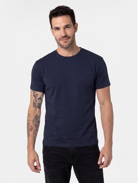 BASICLO BASICLO T-Shirt W-2325-22 Granatowy Regular Fit