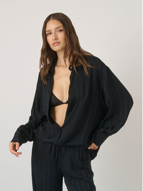 La Mania La Mania Camicia MARIE Nero Classic Fit