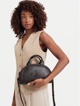 Calvin Klein Calvin Klein Rankinė Bold Ck Dome Crossbody LV04F3895G Tamsiai ruda