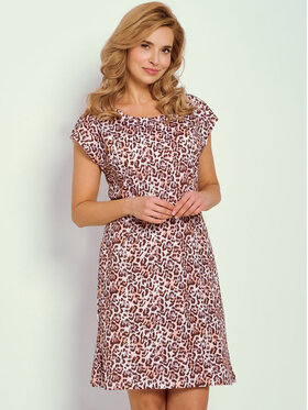 Taro Taro Koszula nocna T3348-01 Brązowy Basic Fit