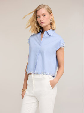 Motivi Motivi Camicia 5027Q000932N004 Turchese Boxy Fit