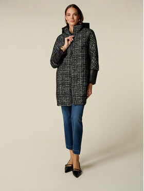 Oltre Oltre Cappotto invernale 8044J000289N0Z3 Nero Baggy Fit