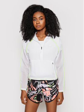 New Balance New Balance Bluza techniczna WJ01268 Biały Relaxed Fit