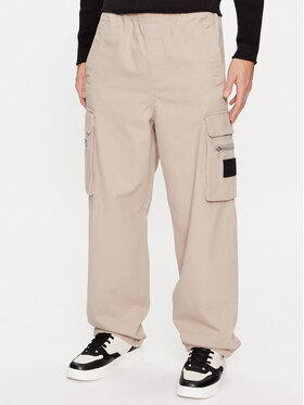 Calvin Klein Jeans Calvin Klein Jeans Spodnie materiałowe J30J324444 Beżowy Relaxed Fit
