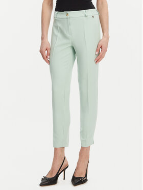 Maryley Maryley Bavlnené nohavice 25EB52Z/M24/43SP Zelená Regular Fit