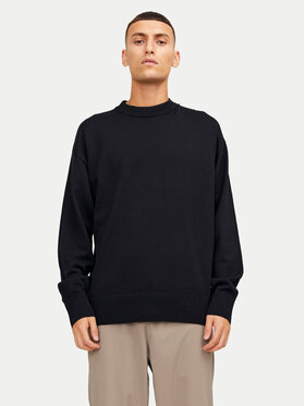 Jack&Jones Jack&Jones Sweter Collective 12251556 Czarny Relaxed Fit
