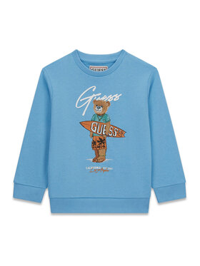 Guess Guess Mikina N6GQ04 KA6R4 Modrá Regular Fit