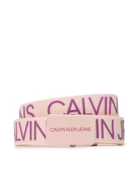 Calvin Klein Jeans Calvin Klein Jeans Curea pentru copii Canvas Logo Belt IU0IU00125 Roz