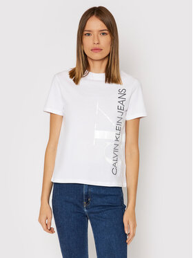 Calvin Klein Jeans Calvin Klein Jeans T-Shirt J20J217568 Bílá Regular Fit