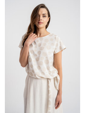 CLICK CLICK Bluzka 10-6900 Beżowy jasny Loose Fit