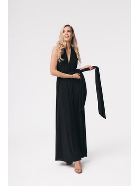 Aurora Aurora Sukienka wieczorowa Aurora multiway Czarny Feminine Fit