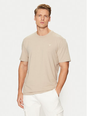 Guess Guess T-Shirt Z2YI12 JR06K Μπεζ Regular Fit