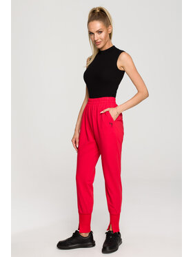 Made of Emotion Made of Emotion Spodnie dresowe M692 Czerwony Active Fit