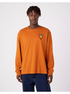 Wrangler Wrangler T-shirt CHEST LOGO TEE Marrone Regular Fit