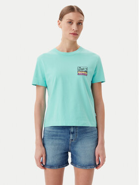 Quiksilver Quiksilver T-särk EQWZT03181 Türkiissinine Relaxed Fit