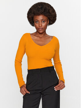 Vero Moda Vero Moda Sweter Gold 10257154 Pomarańczowy Regular Fit