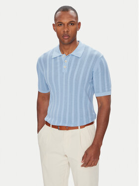 Baldessarini Baldessarini Polokošeľa B4 50024.5232 Modrá Slim Fit