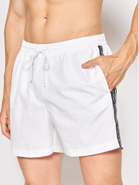 Calvin Klein Swimwear Calvin Klein Swimwear Badeshorts Medium Drawstringnos KM0KM00741 Weiß Regular Fit