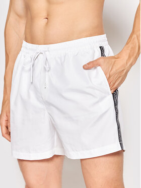 Calvin Klein Swimwear Calvin Klein Swimwear Plavecké šortky Medium Drawstringnos KM0KM00741 Bílá Regular Fit