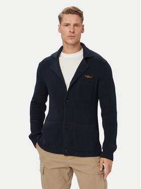 Aeronautica Militare Aeronautica Militare Kardiganas 262MA1666UL00409 Tamsiai mėlyna Regular Fit