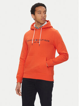 Tommy Hilfiger Tommy Hilfiger Pulóver Logo MW0MW11599 Narancssárga Regular Fit