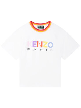 Kenzo Kids Kenzo Kids T-Shirt K15630 S Biały Regular Fit