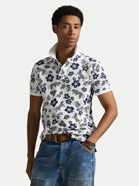 Polo Ralph Lauren Polo Ralph Lauren Polo majica 710B13541001 Bela Slim Fit