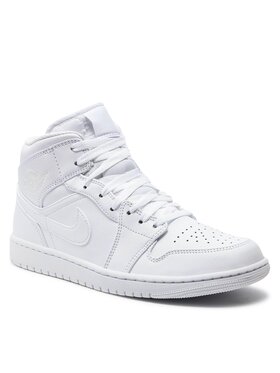 Nike Nike Chaussures Air Jordan 1 Mid 554724 136 Blanc