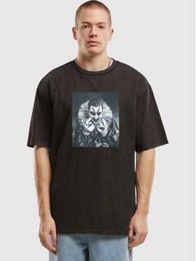 MyStars MyStars T-Shirt Szeroka luźna Klaun 122717 Czarny Oversize