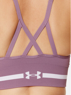 Under Armour Sportski Grudnjak Ua Seamless Low Long Bra 1357719 Ljubičasta Compression Fit