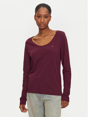 Tommy Hilfiger Tommy Hilfiger Блузка UW0UW05228 Бордовий Regular Fit