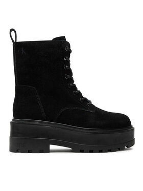 Calvin Klein Jeans Calvin Klein Jeans Trapery Flatform Zip Laceup Mg S YW0YW01554 Czarny