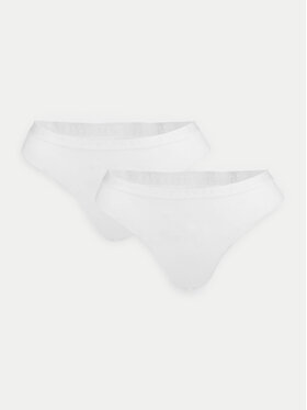4F 4F Komplet 2 par stringów 4FWMM00UPTSF026 Biały
