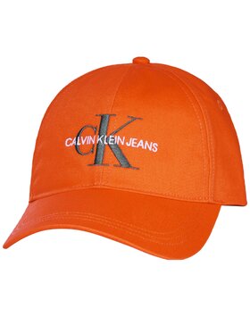Calvin Klein Jeans Calvin Klein Jeans Czapka z daszkiem CZAPKA Z DASZKIEM MONOGRAM Pomarańczowy