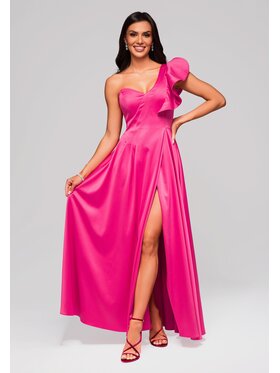 Ombre Ombre Sukienka wieczorowa LA-OM-DLR176 Różowy Regular Fit