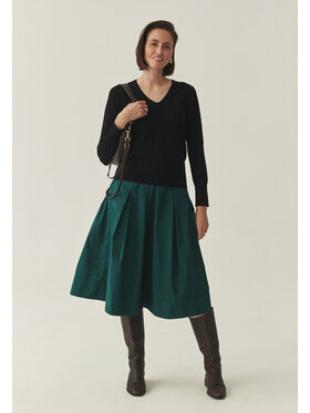 TATUUM Tatuum Spódnica midi TAFTIKO Zielony Flare Fit