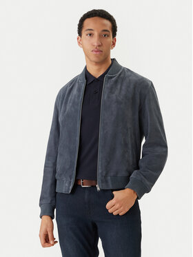 BOSS BOSS Кожено яке H-Muller 50543213 Син Regular Fit