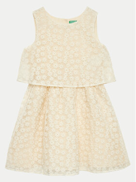 United Colors Of Benetton United Colors Of Benetton Sommerkleid 4W8NCV02I Écru Regular Fit