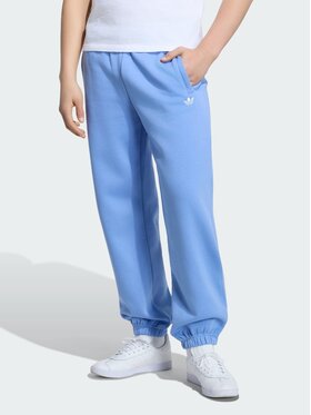 adidas adidas Spodnie materiałowe 168911 Niebieski jasny Oversize