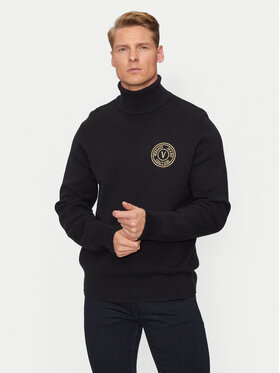 Versace Jeans Couture Versace Jeans Couture Rollkragenpullover 77GAFM07 Schwarz Regular Fit