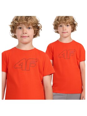 4F 4F T-Shirt 4FJWAW25TTSHM2417 Czerwony Regular Fit