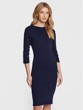 Rage Age Rage Age Rochie tricotată Bonnie Bleumarin Slim Fit