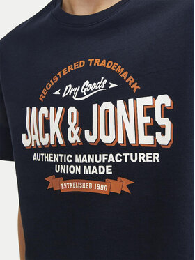 Jack&Jones Junior Majica Logo 12258876 Mornarsko Modra Regular Fit