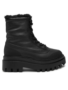 Calvin Klein Jeans Calvin Klein Jeans Trappers Flatform Lace Up Boot Padded YW0YW01557 Negru