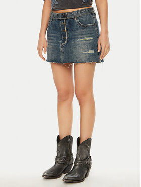 One Teaspoon One Teaspoon Minirock 26681 Dunkelblau Regular Fit