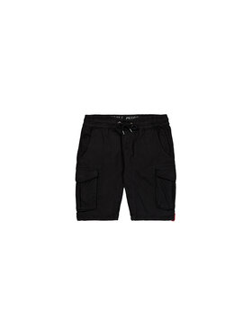 Alpha Industries Alpha Industries Šortky z materiálu Cotton Twill Jogger Short 106251-03 Černá Classic Fit